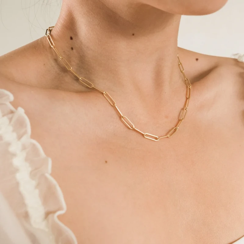 Chunky Paperclip Necklace 3